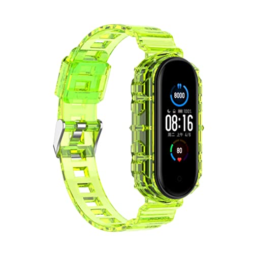NOENNULL Bracelet de montre de rechange compatible avec Xiaomi Band 7 - Bracelet souple en TPU - Boucle de poignet réglable pour homme et femme Cover