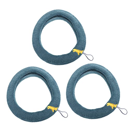 YARNOW 3Pcs Wc-Abdeckung Fuzzy Wc-Sitzbezug Toiletteneinlagen Reisesitzkissen Waschbare Toilettenmatte Weiche Toilettenkissen Toilettenauflagen Toilettensitzkissen Tragbare