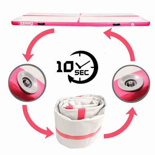 Tapis de gymnastique gonflable avec pompe électrique à gonflage rapide - 3