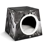 Doublure intérieure chaude : le nid douillet garde votre animal au chaud et confortable avec un rembourrage doux.