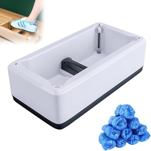 Dispenser di copriscarpe intelligente, distributore automatico di copriscarpe usa e getta con 200 copriscarpe in plastica usa e getta, copertura portatile per casa, lavoro, negozio, ufficio