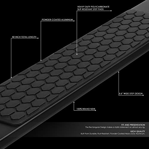 Estribos laterales negros para Dodge Ram 1500 2009-2022 miniatura 2