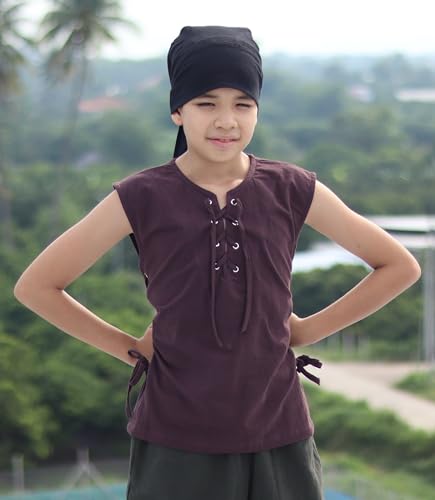 Classic Eyelet Vest Renaissance Sleeveless Open Collar Handmade Cotton2