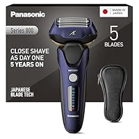 Panasonic Series 800 ES-LV67 Rasoio Wet and Dry, 5 Lame Su Testina Multidirezionale, Motore Lineare...