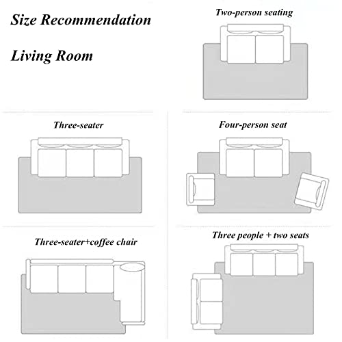 Tapis de chambre lavable gris éliminant les risques de glissade - 8