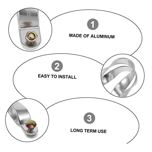 Colliers de serrage fixes pour serre connecteur câble fixation clips alu x5 - 5