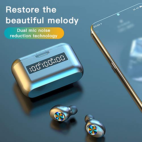 Andoer Fones de ouvido de controle de toque com visor de bateria Fone de ouvido BT Fone de ouvido se