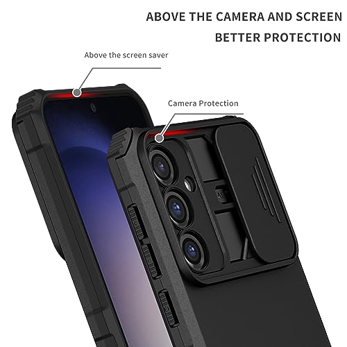 Coque Samsung S24 FE anti-casse écran et objectif photo avec support
