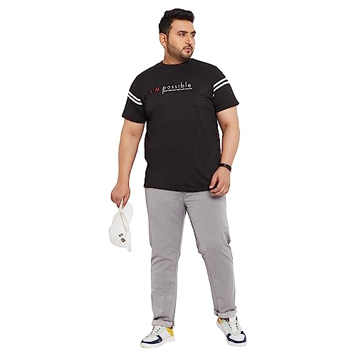 Image of Bigbanana Plus Size Men's Regular Fit Printed Round Neck Tshirt