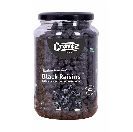 cravez Seedless Black Raisins 500 Gm | Kali Kishmish | High In Antioxidants | Naturally Sweet & Tasty | Fiberous & Delicious For Snacking | No Preservatives | No Additives | Healthy Snacks, Fresh (B0D6MFPHSV) Amazon Price History, Amazon Price Tracker