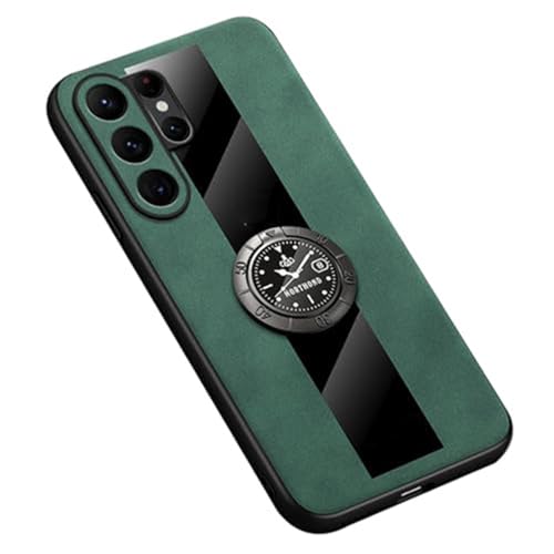 Coque Samsung S26 Ultra mince verte pour regarder vos vidéos avec béquille