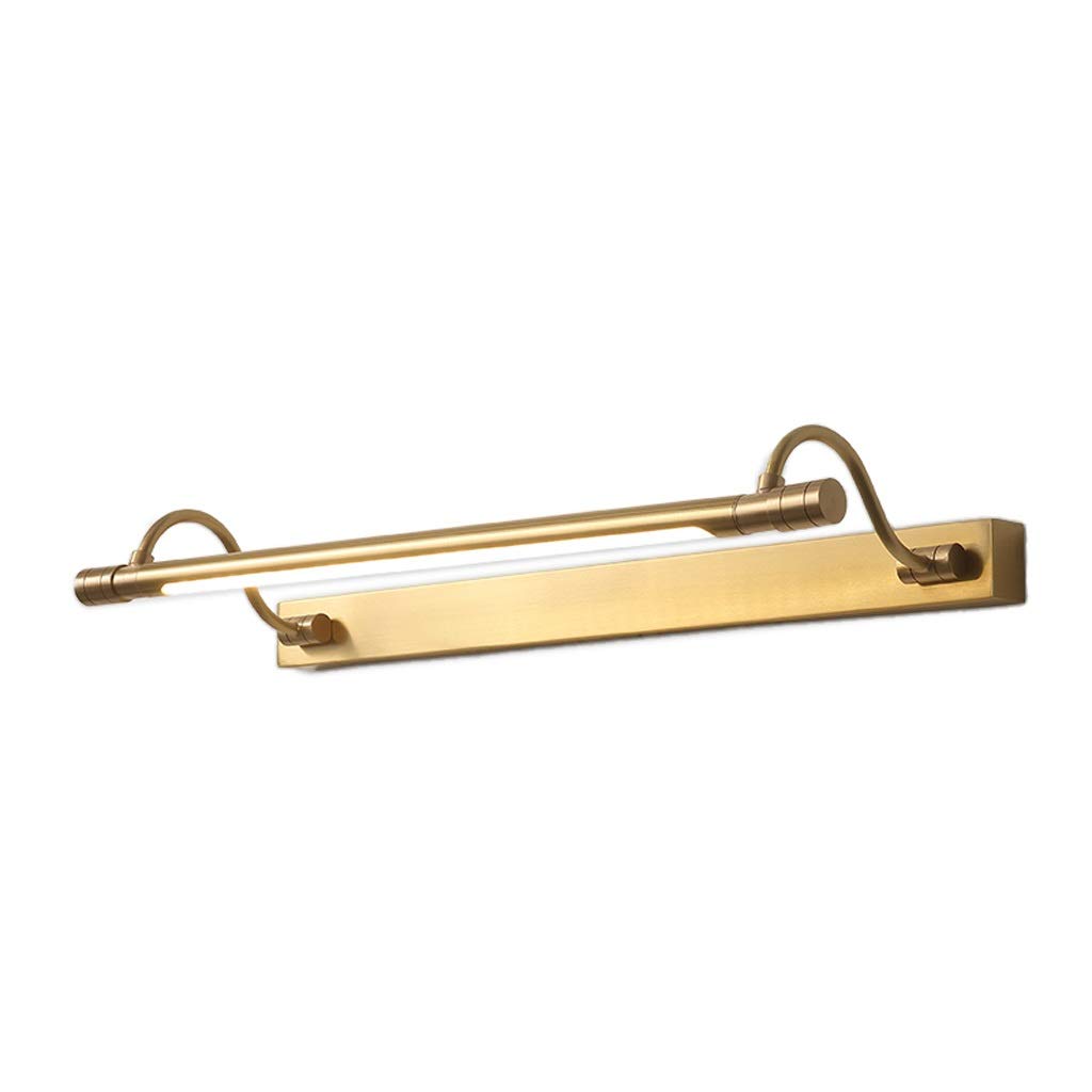 Applique murale de salle de bain en cuivre rétro luminaire chic étanche miroir