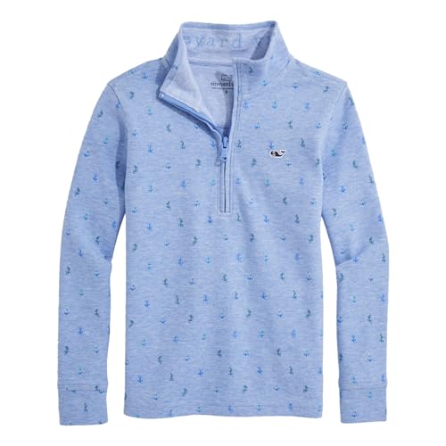 Image of Vineyard Vines Kids Saltwater Quarter Zip (Toddler /Little Kids /Big Kids)