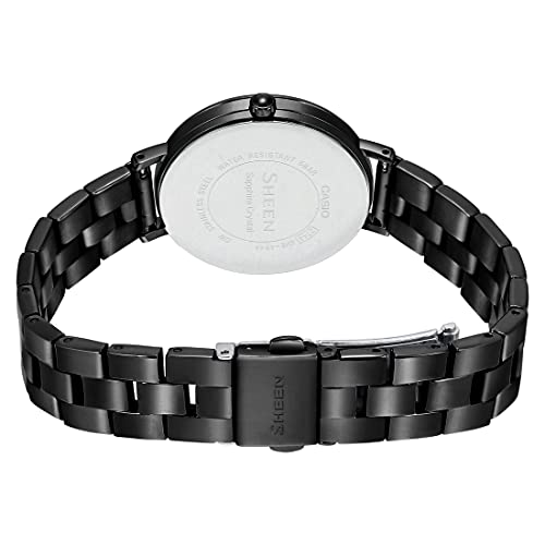 Image of Casio Analog Black Dial Women's Watch-SHE-4544BD-1AUDF