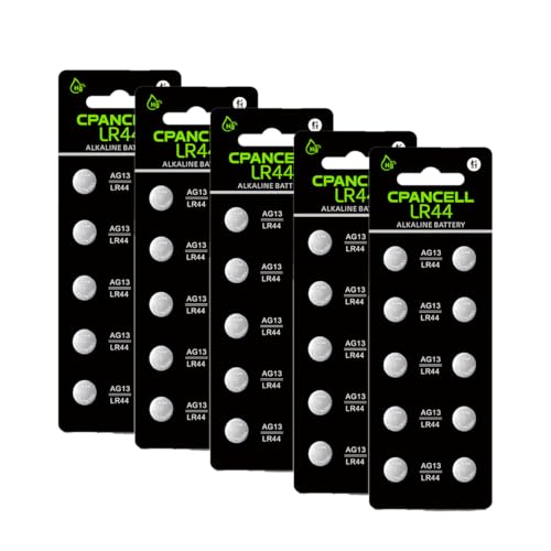(50 Pack) Pilas LR44 AG13 303 357 A76 L1154F 1.5V miniatura 1