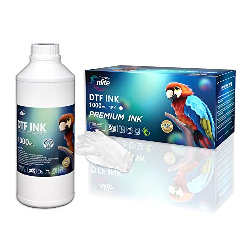 Image of Enlite Premium DTF White Ink for DTF Heat Transfer Film Printing, Used for Printhead L1800 L805 R1390 4720 I3200 XP600 DX7 DX5 5113, Great Fluency, Whiteness and Covering Rate, 33.8oz