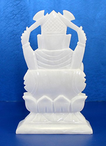Stonkraft White Marble Ganesha Ganpati Vinayaka Murti Idol Statue Sculpture #TOP5
