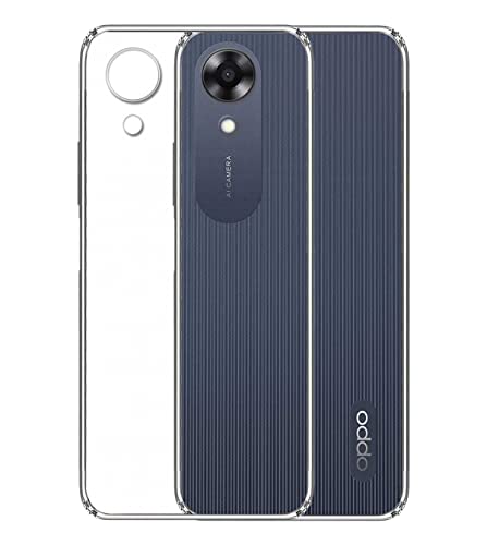 Image of Transparent Soft Silicone TPU Flexible Back Cover Compatible with Oppo A17k