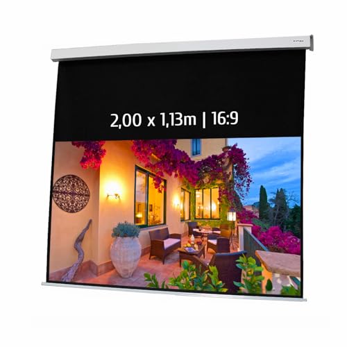 Ecran de Projection motorisé 2,00 x 1,13m - Format 16:9