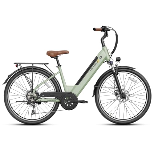 Heybike Electric Bike for Adults, 26" E-Bike with 468Wh Removable Battery, 50-Mile Range, 20MPH, 7-Speed Gears, Front Suspension, UL Certified image 11
