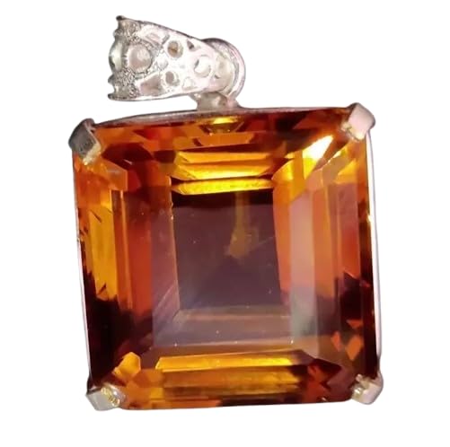 KUSHALYD Natural 50.35 Ct 7 Color Changing Zultanite Radiant Cut 925 Sterling Silver Pendant Elegant and Timeless Jewelry Piece for Luxury Collections