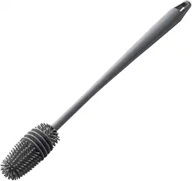 Escova de Limpeza em Silicone com Cabo Longo Anatômico – Para Garrafas, Mamadeiras, Copos, Potes e Taças