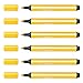Produktbild STABILO Trio Scribbi Filzstifte, dreieckig, breite Spitze, Gelb, 6 Stück