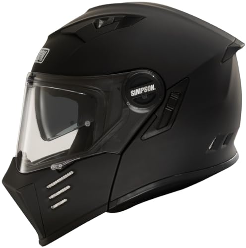 Simpson Darksome Solid 06 Klapphelm, schwarz matt, S (56)