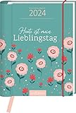  Taschenkalender Heute ist mein Lieblingstag 2024: Handlicher Buchkalender mit Wochenkalendarium für alle Lieblingstage