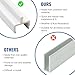 KC Hardware Vinyl Sliding Screen Door Track, Sliding Door Bottom Track Replacement, Patio Screen Door Repair Guide- White Vinyl -72 Inch