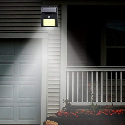 Image of LED Spotlights Outdoor Solar Light with Motion Sensor 20 LED Waterproof IP65 Solar Lamps for Garden Garage Street Patio Paths Super Bright 1200mAh 6W