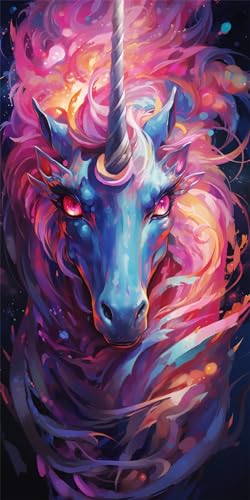 Diamond Painting Licorne 5D broderie grand format 80x160cm pour loisir créatif