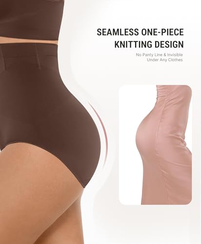 Image of FeelinGirl Body Shaper Tummy Control Shapewear Underwear High Waisted Shaping Briefs Panty Girdle