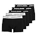 Produktbild JACK & JONES Herren Unterhosen Shorts Boxershorts Trunks 5er Pack, Farbe:Schwarz, Wäschegröße:XL, Artikel:- Black/Black/Black-White