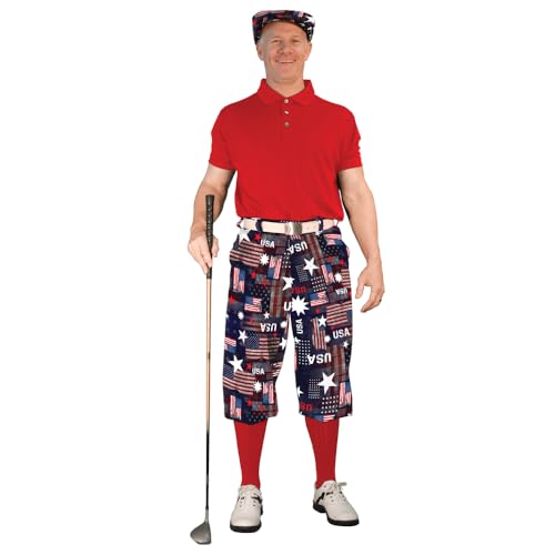 Golf Knickers Homeland Start-in-Style Traditional (Plus Fours) Outfit for Men - Independence Day - Size 40