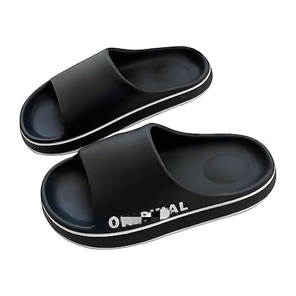 NOGRAX Tofflor damtofflor strandtofflor enfärgade män tjock sula inomhus badrum halkfria skor sommar par sandaler