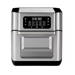 Sur La Table 13 Qt. 7-in-1 Air Fryer: Versatile Cooking with 360° AirFlow, 10 Preset Functions & 9-Piece Accessory Set Pepper Black, SLT-1818 Sur La Table 13 Qt 7 in 1 Air Fryer Versatile Cooking with 360 AirFlow 10 Preset Functions 9 Piece Accessory Set Pepper Black SLT 1818