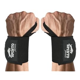 Spinto Fitness Lifting Wrist Wraps for Weightlifting Men, Women, Heavy Duty 18” Professional Grade Weight Lifting Wrist Wraps