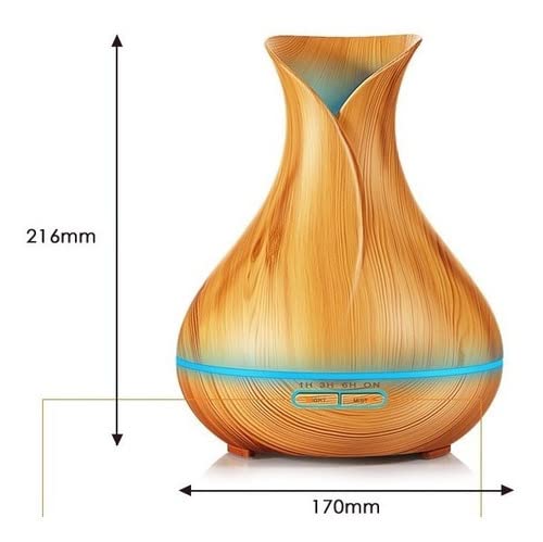 Umidificador De Ar Difusor Aromatizador Ultrassônico 400ml Jarro Com Controle LED Luatek LKJ-161 (Cl