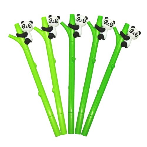 9 piezas bolígrafos panda gel negro 0.5 mm