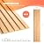 OUZUGIE WPC Acoustic Slat Wall Paneling, 8-Pack 96 x 6 Inches 3D Wall Panels for Interior Wall Decor,Living Room,TV Background,Study Room,Office Spaces,Bedroom,Low Grille (Oak)