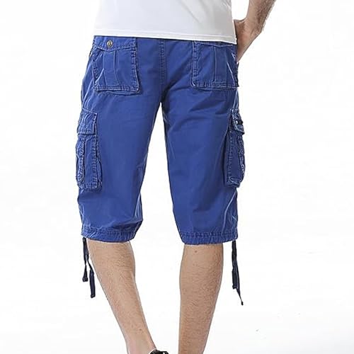 Shorts cargo livianos para hombre con múltiples bolsillos miniatura 2