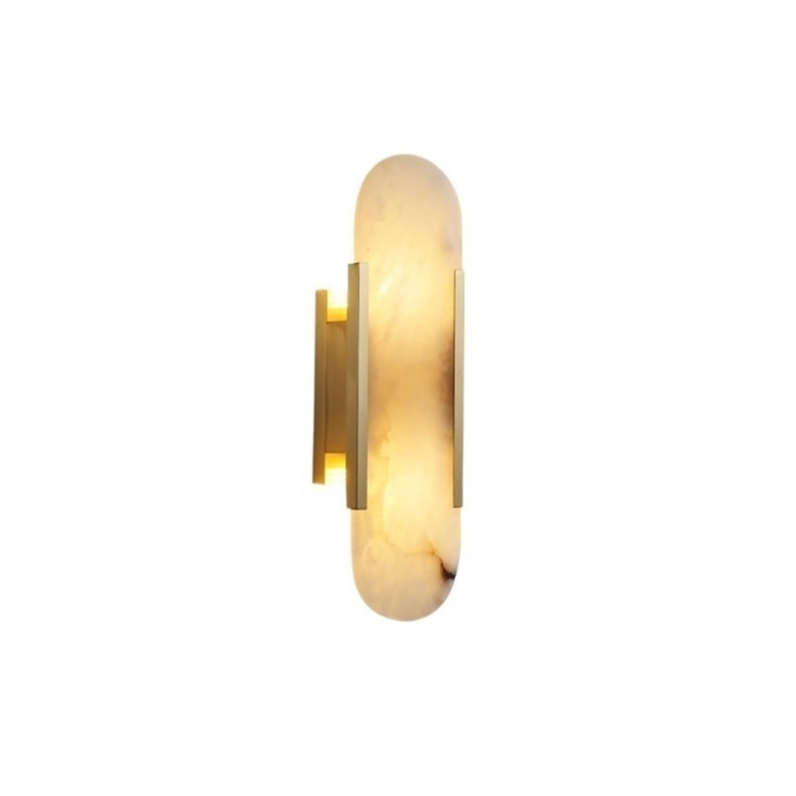 CYairong-22 Wall Light Sconce All-Copper Wall Lamp French Light Luxury Long Strip Creative Bedside Marble Decorative Lamps Wall Lamp Modern