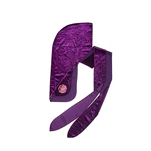 Image of KISS RED Bow Wow Power Wave Velvet Luxe Durag (Purple)