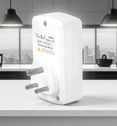 LEZIKO Automatic Cut Off Timer Socket Plug, for Protect Your Any Rechargeable (Example:- Mobile, E-Bike) Devices from Over Charge (Capacity:-6AMP) Made in India view 2
