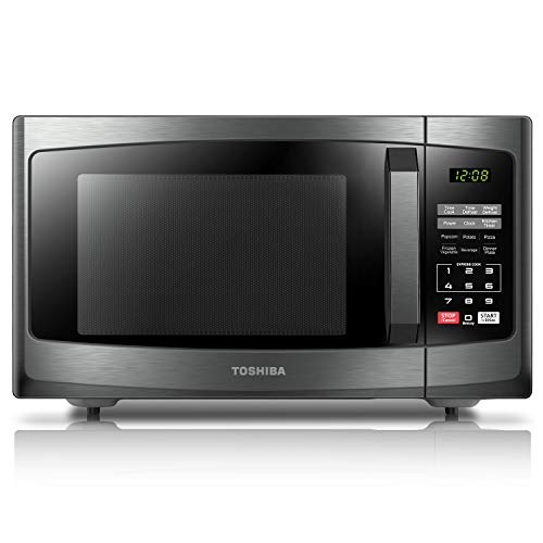 Toshiba Microwave Oven ML-EM23P(BS) 23L Digital Display 800W, Auto Defrost, One-touch Express Cook with 6 Pre-Programmed Auto Cook, Solo Microwave Oven Easy to Clean 23L