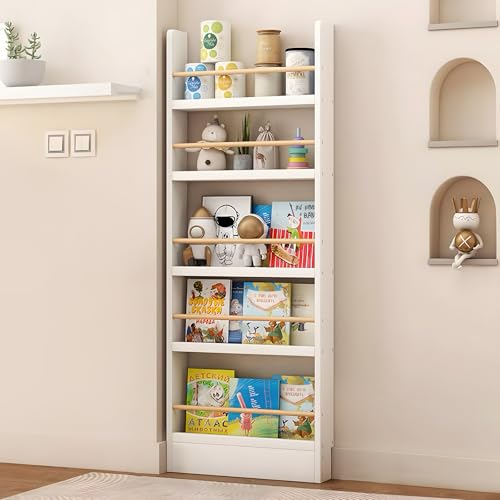 JFOZDM 6 Étagères Bibliothèque Enfant, Moderne, Murale, Gain de Place, Rangement, Chambre d'enfant, Salon, Chambre, Bureau