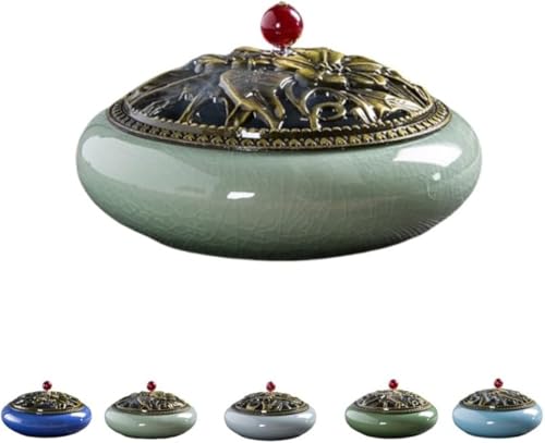 Xiraivke陶器蚊取り線香入れ セラミック蚊やりホルダー クラシックおしゃれ香炉 蚊取り線香スタンド蚊遣り器 書斎寝室家庭用レストラン適用 衛生耐久性インテリアケア用品?