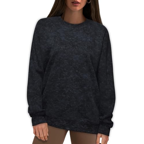Oversized Sweatshirt for Women Fashion: CrewNeck Causal Basic Fall Clothes Tops Loose Fit Pullove