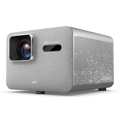 BenQ TK705i 4K HDR Heimkinobeamer, 3000 ANSI-Lumen, Google TV, Netflix, geringer Input-Lag, automatische Bildanpassung, optischer Zoom, Bluetooth, HDMI 2.1, 150 Zoll Großbildschirm, MEMC, HDR 10+